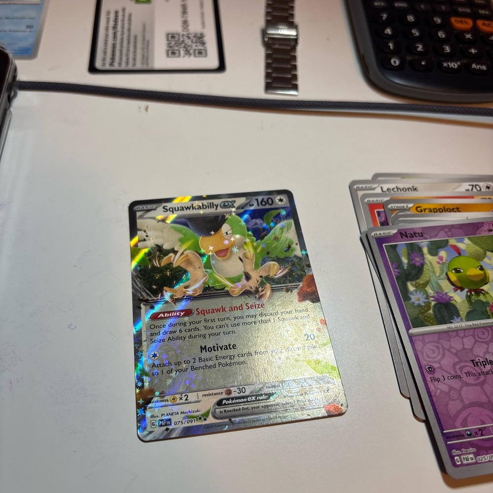 SQUAKABILLY EX POKEMON CARD tcg collecting bird ex new ungraded